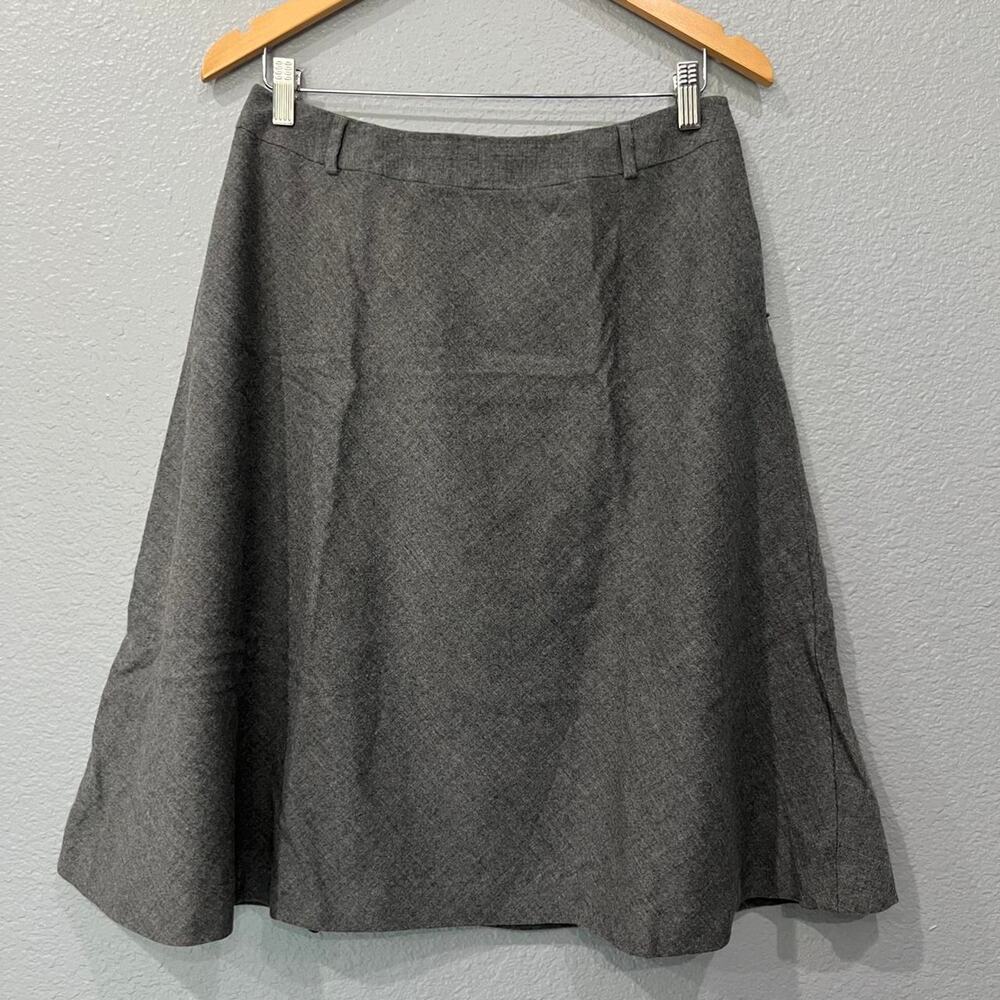 Talbots gray herringbone a line